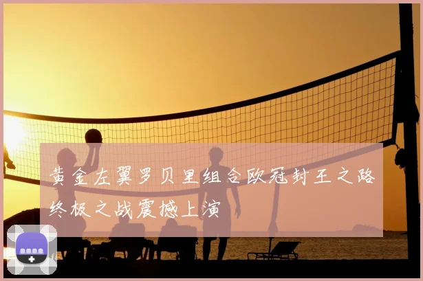 黄金左翼罗贝里组合欧冠封王之路终极之战震撼上演